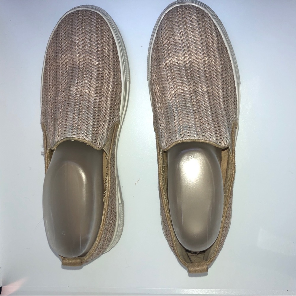 Mia Boat Shoes Sneakers Beige Wove‎ Women's 8.5M